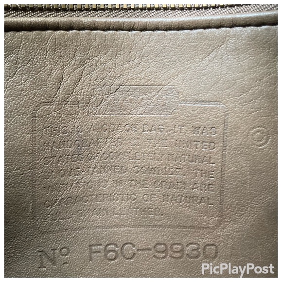 VINTAGE 90’s COACH MURPHY BAG #9930 in brown full-grain leather. Fully Restored - Picture 10 of 12